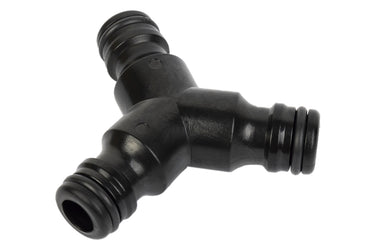 Cofan – Conector Triple en Forma de Y para Mangueras de Jardín | Unión Manguera-Manguera | Polietileno Resistente | Instalación Rápida